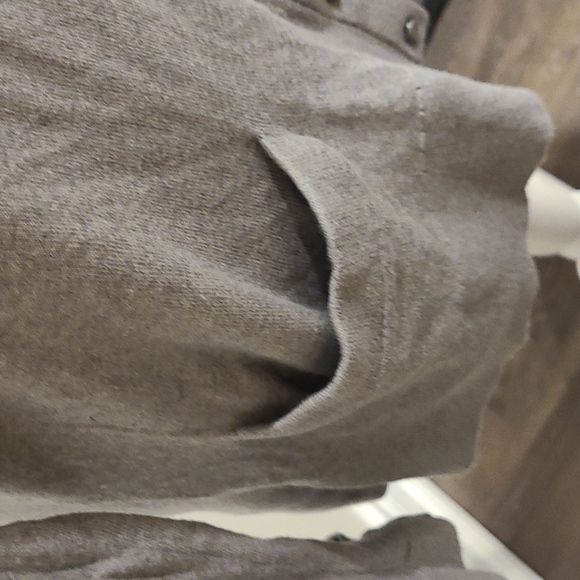 Kate Spade long grey vneck button up cardigan with bow cuffs cashmere bl… - Picture 4 of 7